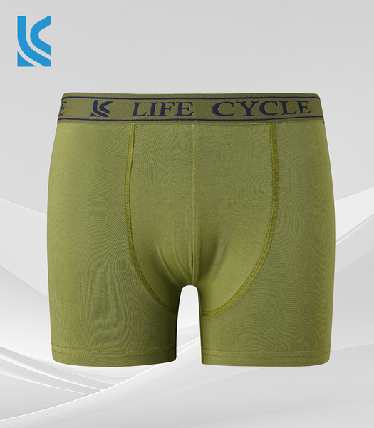 Olive Color Cotton Mens Knit Boxer Underwear